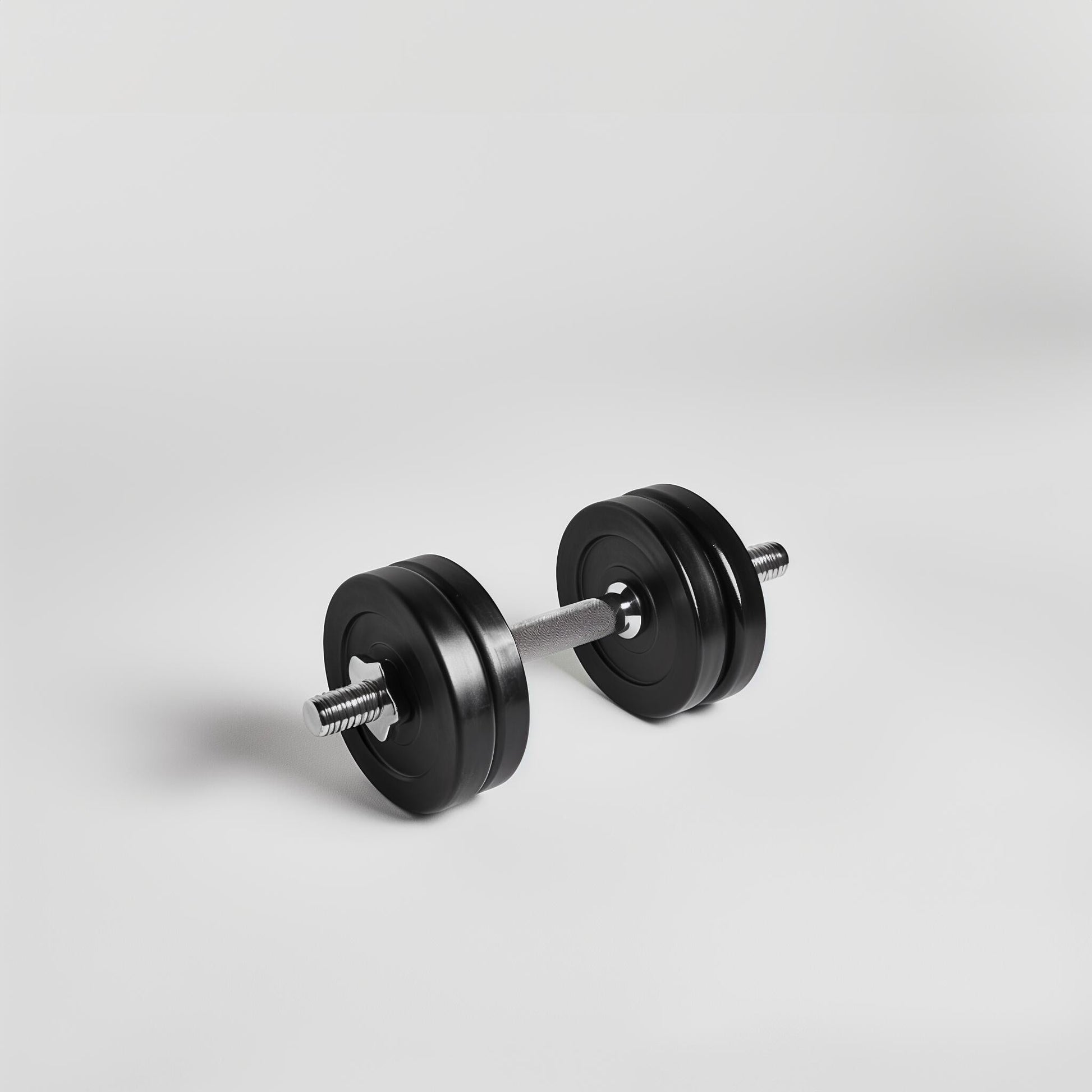 Dumbbell with white background