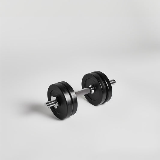 Dumbbell with white background